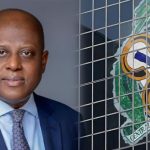 Olayemi Cardoso and the apex bank's logo banks on capital drive CBN FX Code CBN Governor, Olayemi Cardoso and the apex bank's logo