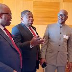 The Speaker of the House of Representatives, Hon. Abbas Tajudeen, alongside the President of the Senate, Senator Godswill Akpabio at high-level meeting with the Secretary-General of the Inter-Parliamentary Union (IPU), Mr Martin Chungong
