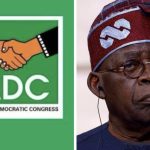 Bola Tinubu and logo of ADC, ADC coalition calls out President Tinubu over electricity campaign promise, Tinubu’s state burial , President Bola Tinubu and the ADC logo, ADC on rebased GDP