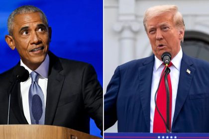 Donald Trump and Barack Obama
