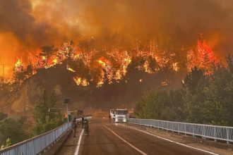 Raging wildfires in Turkey,