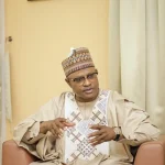 Governor Uba Sani talking,