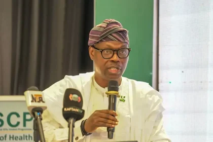 minister of state for health, dr iziaq adekunle salako,