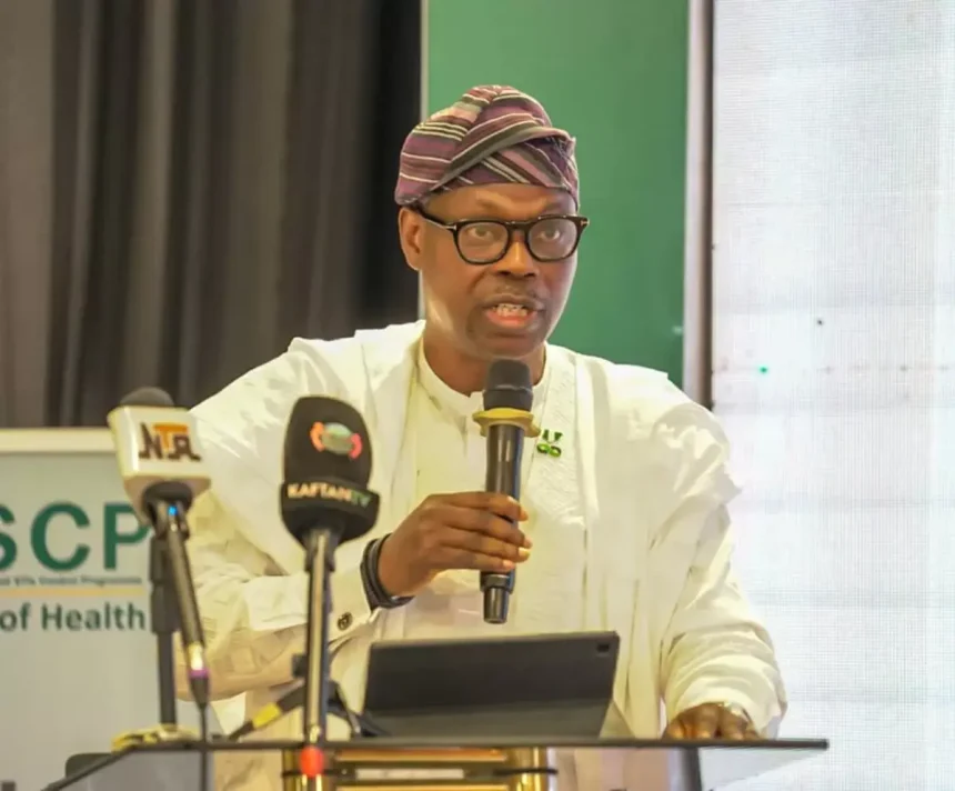minister of state for health, dr iziaq adekunle salako,