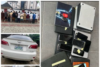 items recovered from Yahoo academy suspects