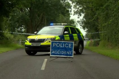 a police car on Maguiresbridge