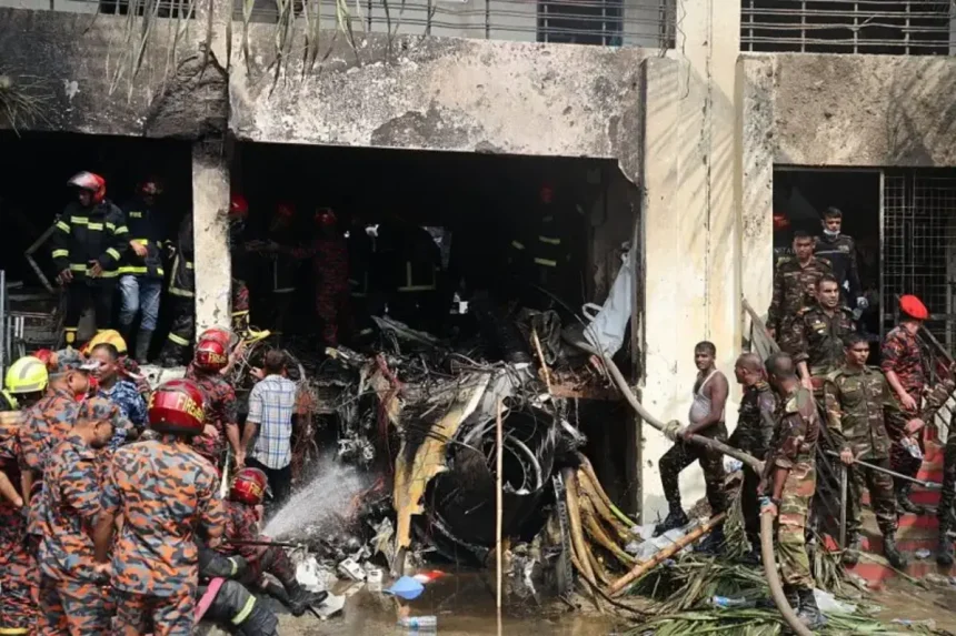 banglades-plane-crash site