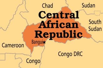 Central African Republic map