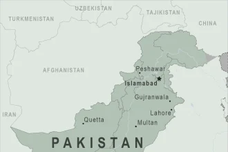 Map of Pakistan,