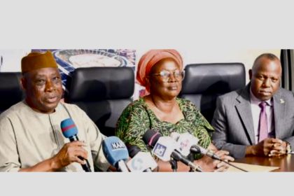 Oyo deputy Governor with others during the Omituntun 2.0 Mid-Term Inter Ministerial Briefing