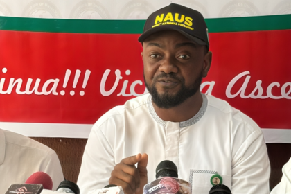 NAUS Deputy National President, Comr. Meshach Anthony Iyanuoluwa speaking in an interview