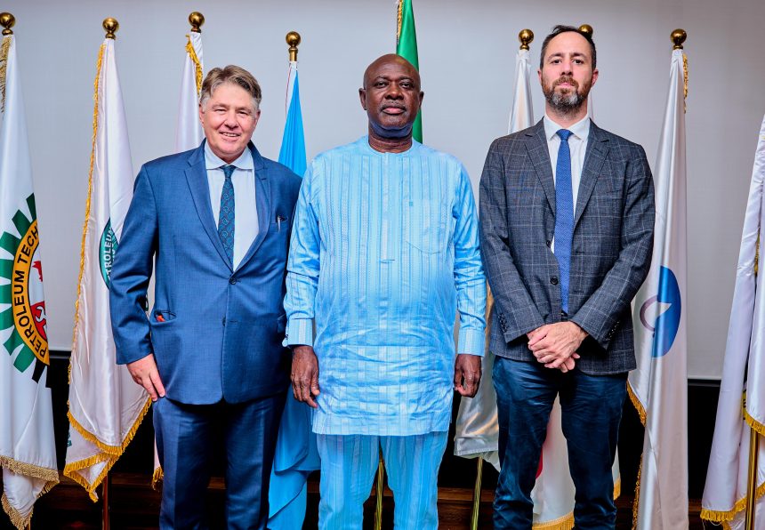 The Minister of State for Petroleum Resources (Oil), Heineken Lokpobiri and delegates from Vaalco Energy