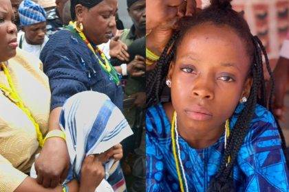Arugba Osun-Osogbo, nine-year-old Alimot Osunbunmi