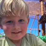 British boy, Oliver P, on Costa del Sol