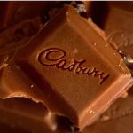 A cube of Cadbury chocolate