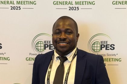 Damilola Popoola after his presentation at PES GM 2025