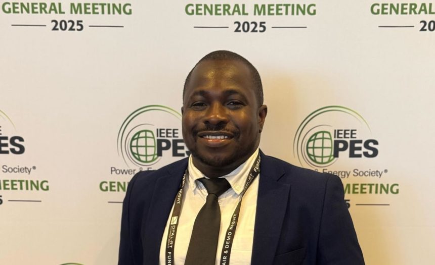Damilola Popoola after his presentation at PES GM 2025