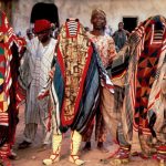 Egungun participating in the Masquerade festival