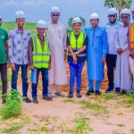 Officials at the site of the proposed Gombe State-of-the-art vet hospital