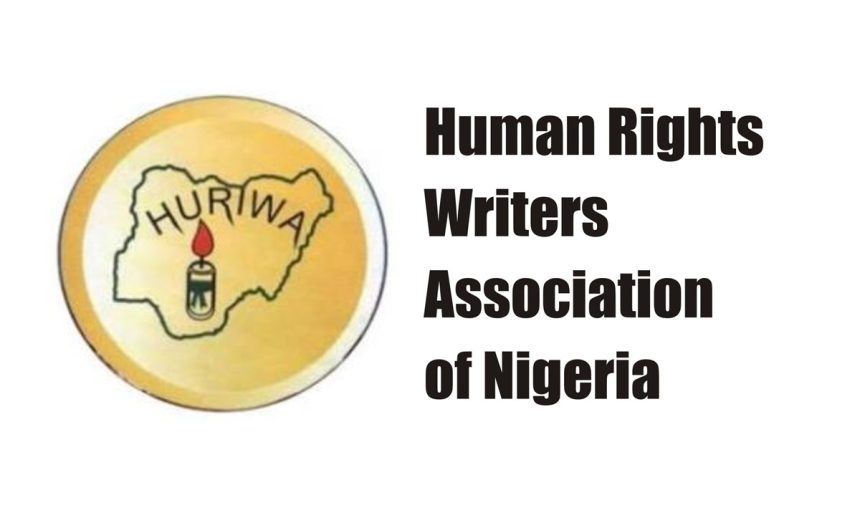 Logo belonging to the Human Rights Writers Association of Nigeria (HURIWA)
