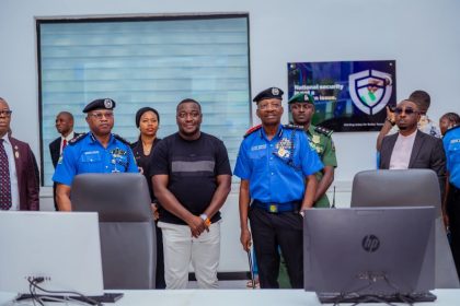 IGP Kayode Egbetokun inspection of state-of-the-art intelligence installations at Idu Community in Abuja
