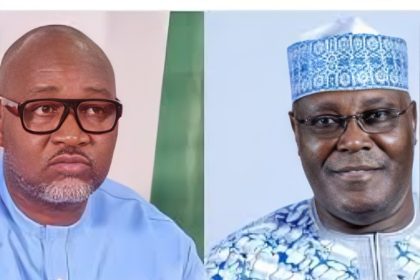 Former ADC Presidential candidate, Dumebi Kachikwu and former Vice President Atiku Abubakar