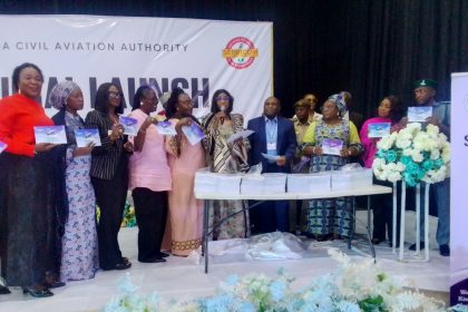members of NCAA at its launch of the first NCAA integrated service charter, the Director General of NCAA, Capt Chris Najomo