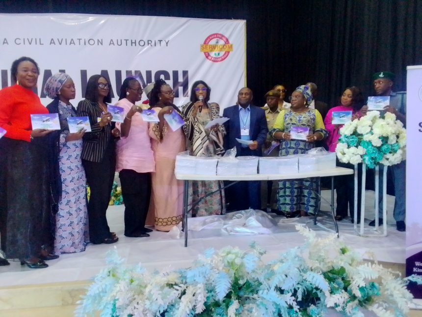 members of NCAA at its launch of the first NCAA integrated service charter, the Director General of NCAA, Capt Chris Najomo