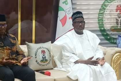 Peter Obi and Bala Muhammed during Obi's visit to Bauchi State