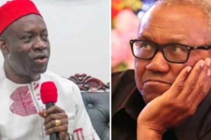 Anambra state governor, Charles Soludo and former 2023 presidential candidate of Labour Party, Peter Obi