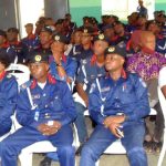 Personnel of the Oyo State Command of the Nigeria Security and Civil Defence Corps (NSCDC).