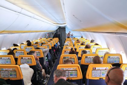 Ryanair passenger seats