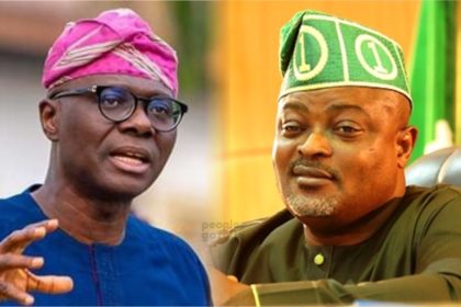 Lagos State Governor, Babajide Sanwo-Olu AND Assembly Speaker, Obasa