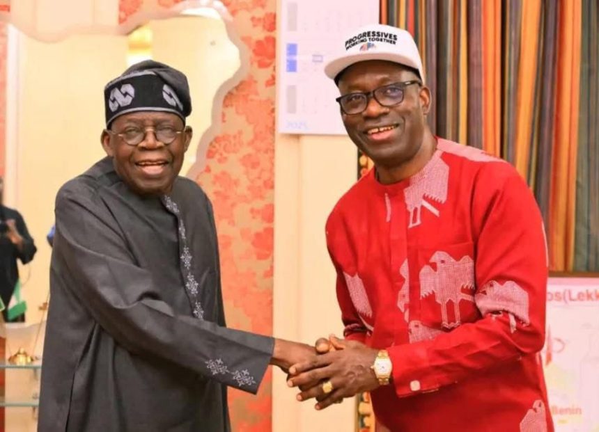 President Tinubu and Governor Soludo at the presidential Villa in Abuja