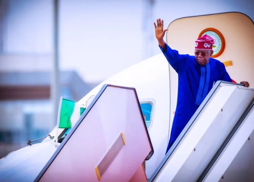 President Bola Ahmed Tinubu departing Abuja on foreign trip