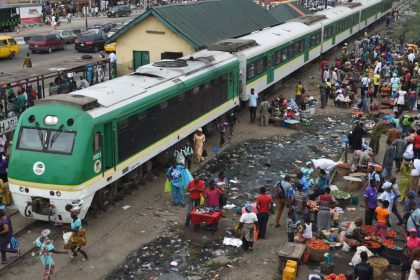 train in motion at lagos abeokuta expressway