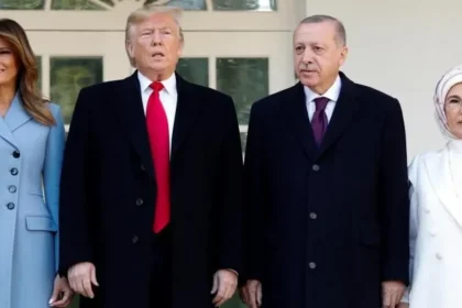 Donald and Melania Trump with Recep Tayyip and Emine Erdoğan,
