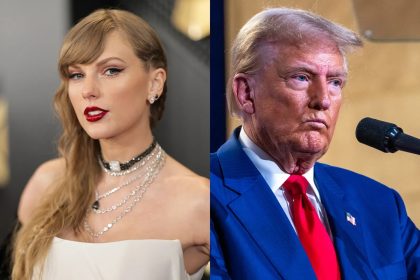 President Donald Trump and American singer and songwriter, Taylor Swift.