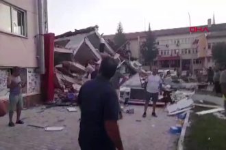 Aftermath of earthquake in western Turkey