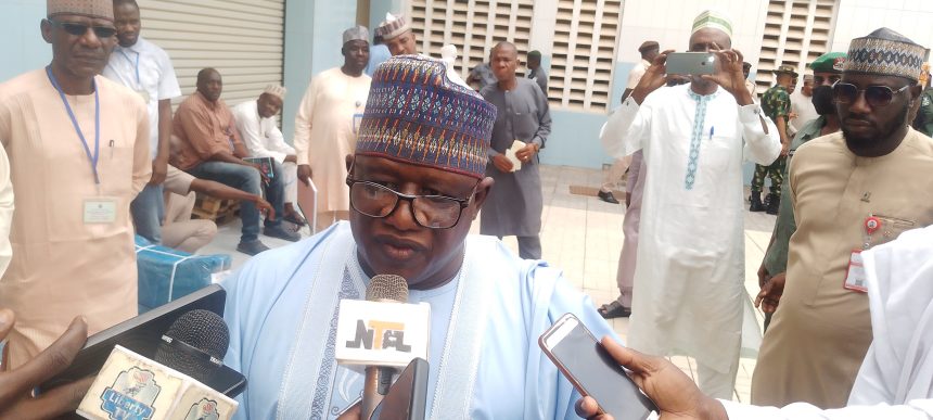 Zamfara state resident electoral commissioner of INEC Dr Mahamud Isah who confirmed receiving sensitive materials from central bank in the state ahead of Zamfara bye-election