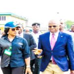 Abubakar Dantsoho leading a delegation at one of the eastern ports Nigeria’s Eastern Ports