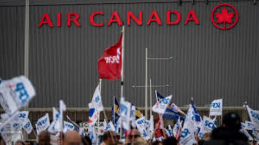 Air canada and their flags