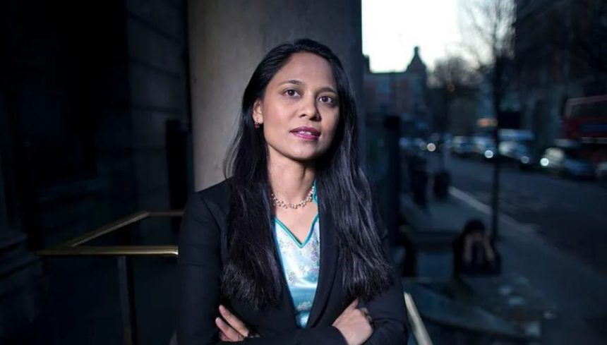 Britain’s homelessness minister, Rushanara Ali,