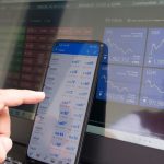 A screen showing forex trades