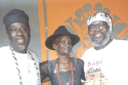Latoya Aduke, Buga, Baba Ani, Jemiriye, and the host, Kola Ogunkoya