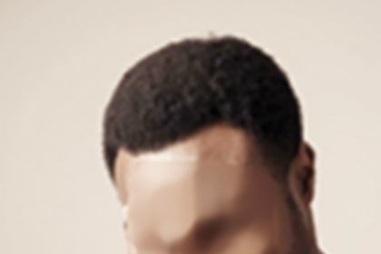 A faceless man