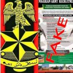 Nigerian Army fake recruitment notice
