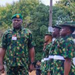 COAS Oluyede with troops
