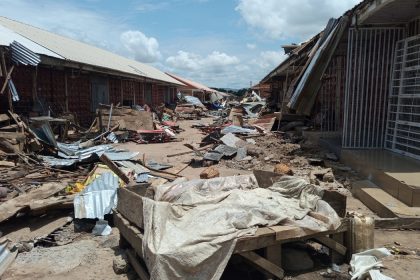 Demolishes Jimeta Market Shops