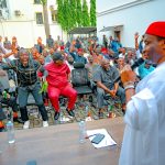 Deputy speaker, Hon. Benjamin Kalu adressing stakeholders